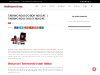 Taekwondo Dobok Adidas - Taekwondo shoes Adidas -Taekwondo trainers
