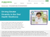 Driving Greater Diversity | Oral Health Workforce | Delta Dental