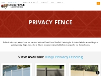 Vinyl Privacy Fencing - Privacy Fence Panels
