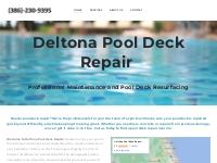 Deltona, FL Pool Deck Repair | Pool Concrete Repair - Home