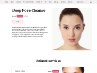 Deep Pore Cleanse - Facial Treatments - Derma Aesthetics Spa | Beauty 