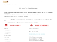 Dhow Cruise Marina - Desert Adventure Tour
