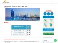 Dubai Visit Visa Charges For 1 Month @360* AED