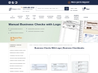 Manual Business Checks - Printed   Personalized with a logo | Designsn