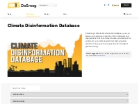 Climate Disinformation Database - DeSmog