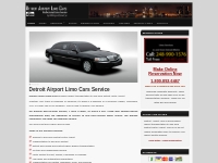 Detroit Airport Limo Cars | Detroit Airport Car Service | Detroit Metr