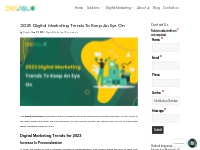 2023 Digital Marketing Trends To Keep An Eye On   DEUGLO