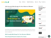 SEO-Friendly Web Design For Your Business Website   DEUGLO