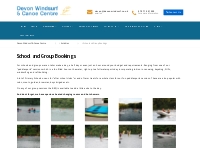 School and Group Bookings   Devon Windsurf   Canoe Centre