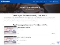 Motorcycle Insurance - DFW Insurance - Insure Motorcycles
