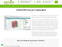 Best STAAD PRO Course in Hyderabad - Dhyan Academy