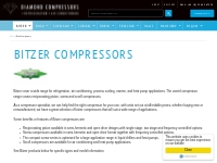 Bitzer Compressors - Diamond Compressors | Buy Quality