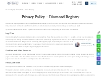 Privacy Policy - Diamond Registry - Diamond Registry