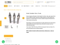 Solid Carbide Form Tools | Form Tools Manufacturers | DIC Tools