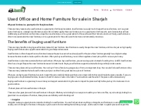Used Office and Home Furniture for sale in Sharjah
