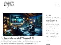 Key Streaming Protocols in IPTV Servers (2024) - Diginfo