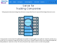 Server for Trucking Companies - Digital Allo Tech Support   IT Service