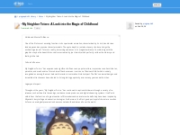 Note : My Neighbor Totoro: A Look into the Magic of Childhood