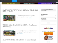Kategori: CANGGU - KUTA | Tanah dijual di Bali