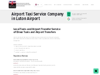 Airport Taxi Service Company in Luton | Dinez Taxis