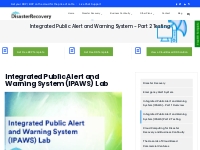 Integrated Public Alert and Warning System (IPAWS) Part 2 Testing | Di