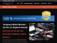 For a Reliable Emergency Mobile Mechanic, Call 0425 252323
