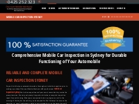 Holistic Mobile Car Inspection in Sydney| Dial 0425 252323