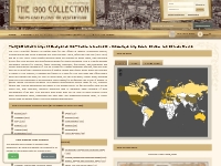 Vintage Historical Maps of Europe and the World in around 1900 - Old A