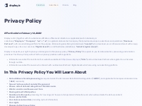 Privacy Policy - Display.io
