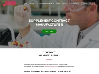 Supplement Contract Manufacturer | Supplement Contract Manufacturing