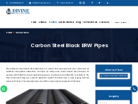 Divine Metal & Alloys |  Carbon Steel Black ERW Pipes