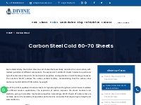 Divine Metal & Alloys | Cold 60-70 Carbon Steel Sheets & Plates