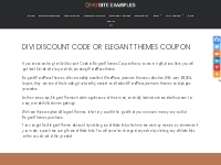 Divi Discount | Elegant Themes Discount | Coupon