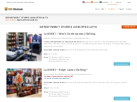 Department Store Wholesale Closeout Clothing, Handbags, Shoes   More