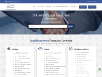 Legal Documents Online | Online Legal Contracts Generator | Legal Form