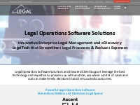 Legal Operations Software Solutions for ELM   eDiscovery  - doeLEGAL, 