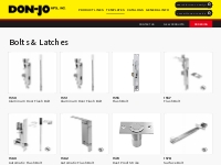 Bolts   Latches   Don-Jo Manufacturing