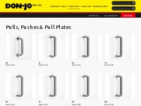 Pulls, Pushes   Pull Plates   Don-Jo Manufacturing