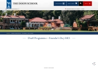 Draft Programme - Founder s Day 2023 - Doon School