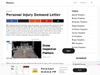 Free Personal Injury Demand Letter Template - Dotxes