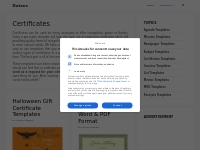 Certificate Templates - Dotxes