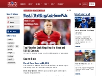 Week 17 DraftKings Cash-Game Picks | Draft Sharks