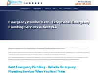 Emergency Plumber Kent WA | Kent Emergency Plumbing | 24-Hour Kent Plu