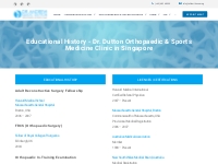 Educational History | A/Professor Andrew Quoc Dutton Orthopaedic   Spo