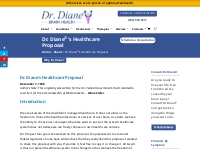 Dr. Diane s Healthcare Proposal - Dr. Diane Brain Health