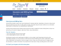 Insurance and Billing Fees - Dr. Diane Brain Health