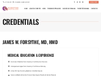 Dr. Forsythe Medical Credentials | Top Cancer Treatment Reno, NV