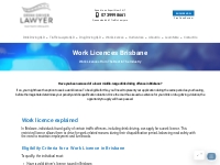 Work Licenses Brisbane | DUI and Drink Driving Lawyers