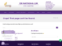 Laser Cataract Surgery - Dr Natasha Lim