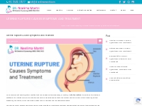 Uterine Rupture Causes Symptoms and Treatment